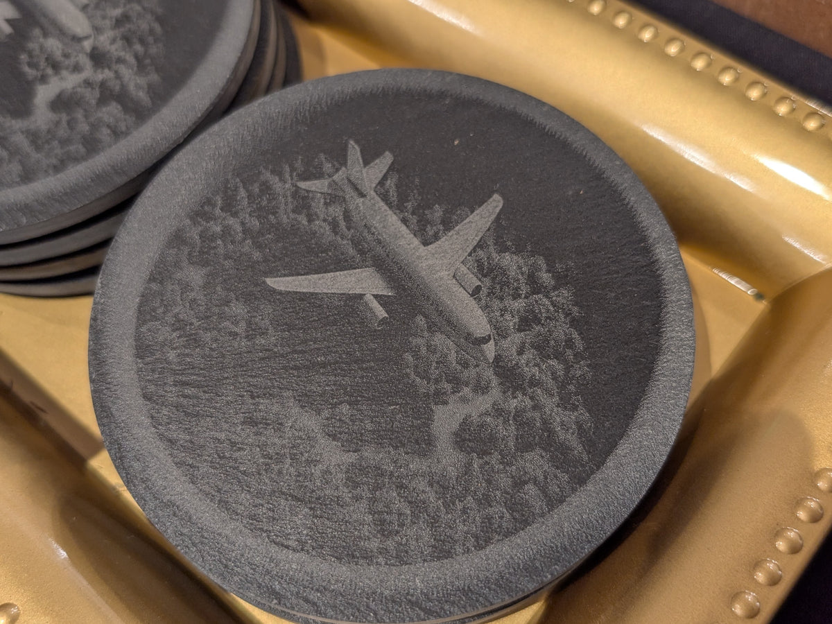 3D Airborne Slate Coaster